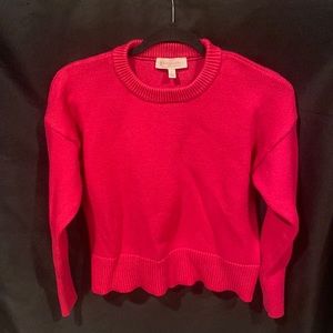 Large Philosophy hot pink sweater